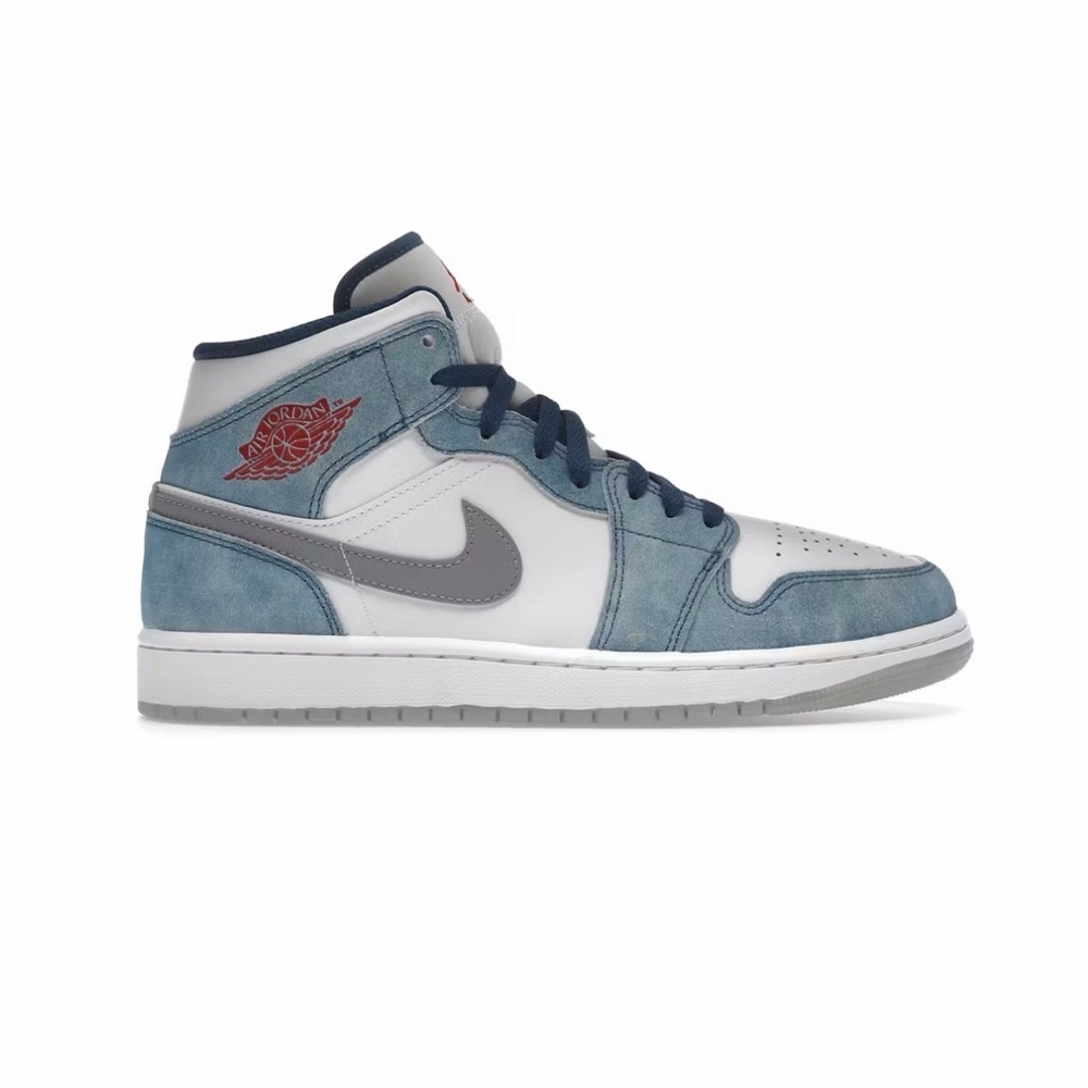 Jordan 1 Mid French Blue Fire Red - Picture 13 of 13